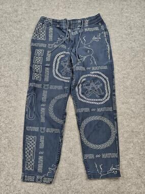 Ksubi Pants Mens Small Blue Satana Pant Jogger Drawstring Pockets Tapered